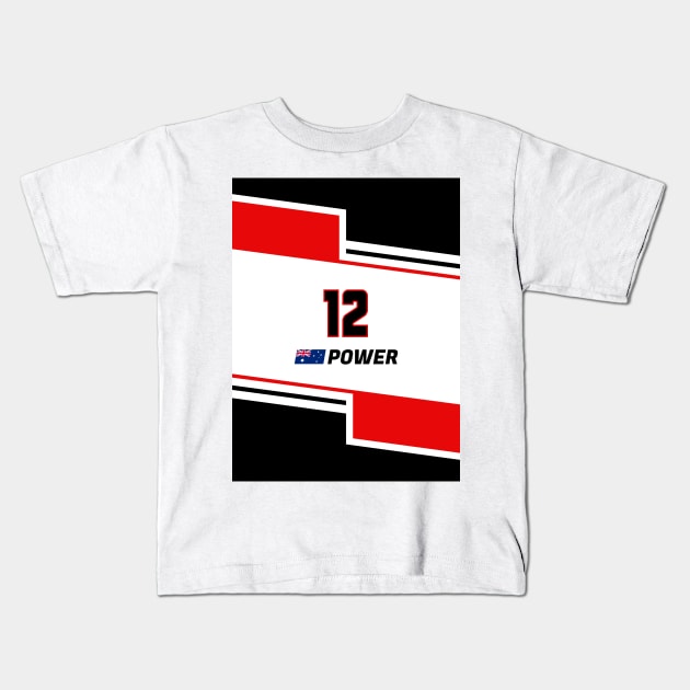 IndyCar 2024 - #12 Power Kids T-Shirt by sednoid